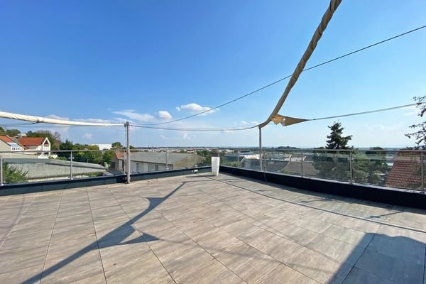 Dachterrasse mit Ausblick zum Neusiedlersee