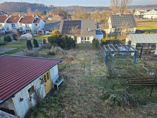Blick vom Balkon im OG