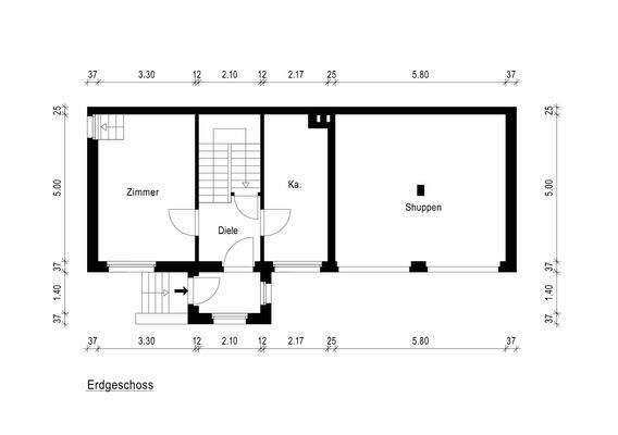 Hinterhaus Erdgeschoss