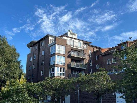 Rückansicht der Wohnanlage