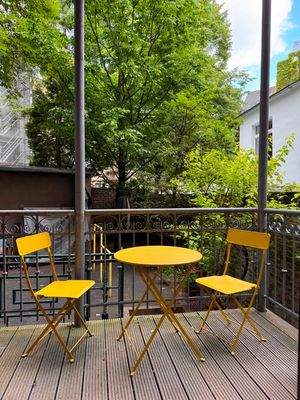 Pause auf dem Balkon