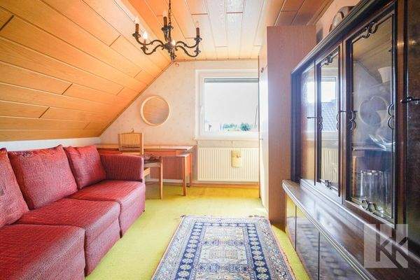 Eines der Schlafzimmer im Obergeschoss