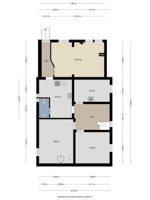 Grundriss KELLERGESCHOSS 