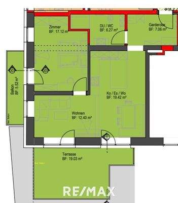 Pfunds - Grundriss - Top 9