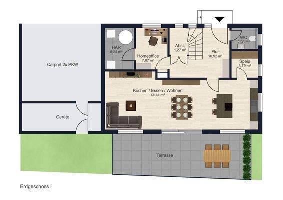 Grundriss Erdgeschoss