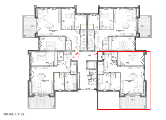 Grundriss Wohnung 6 