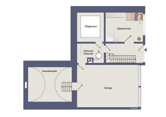 Grundriss UG bzw. EG