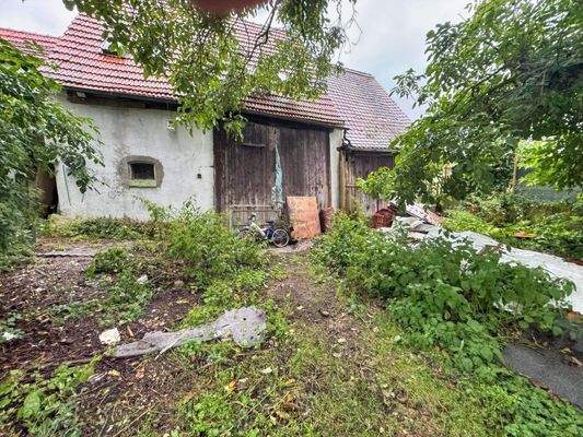 Außenansicht Werkstatt - Schuppen