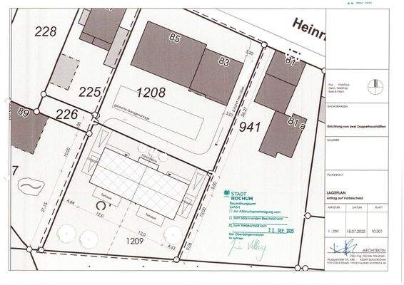 Auszug Bauvorbescheid