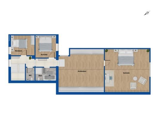 Grundriss Obergeschoss