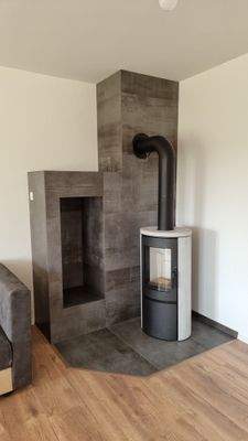 Kaminofen im Wohnzimmer