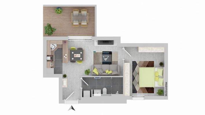 Grundriss Beispielmöbel