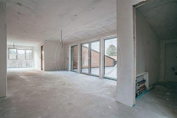 Der helle Wohn- und Essbereich