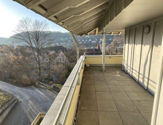 Penthouse-Balkon mit Aussicht