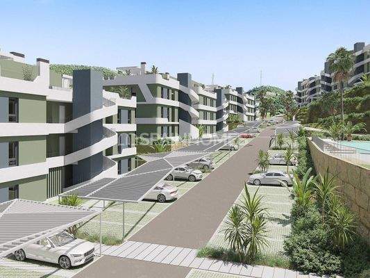 Golf Front Sea View Apartments with Large Terraces in Mijas