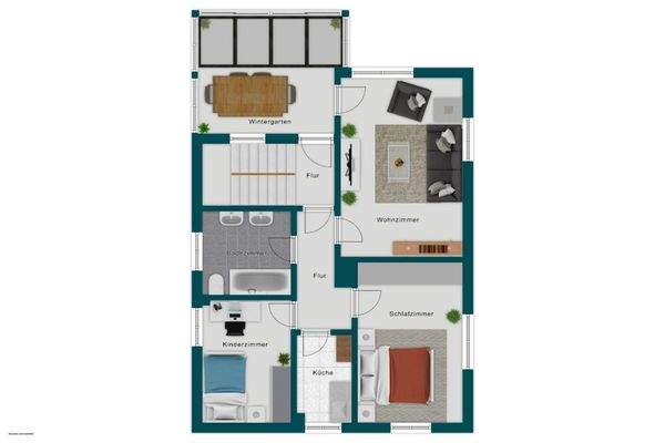 Grundriss Skizze 1.OG