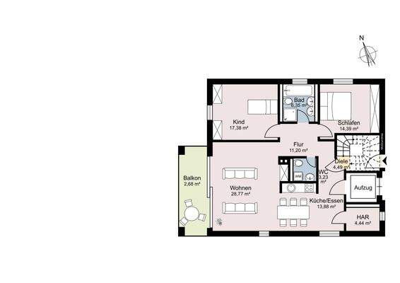 Erdgeschoss Whg. 4 Haus 2