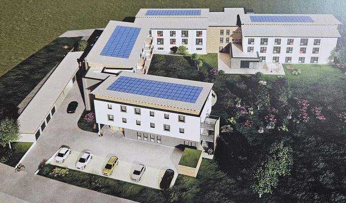 Pflege Blick auf die Anlage