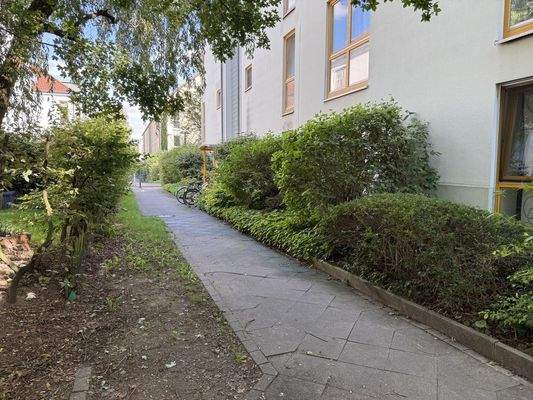 Blick in die Wohnanlage