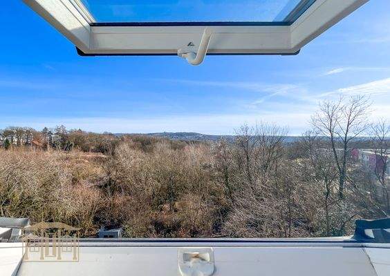 Blick aus dem Dachgeschoss