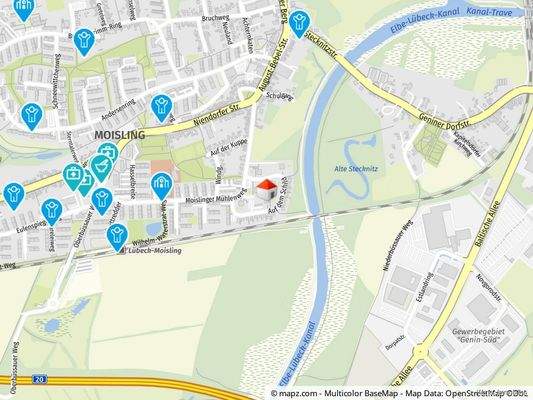 Geolyzer Kartenausschnitt