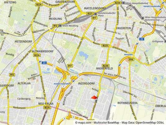 Geolyzer Kartenausschnitt