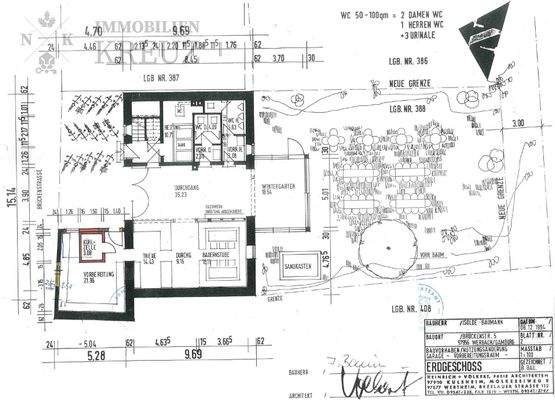 Grundriss Gaststätte Erdgeschoss