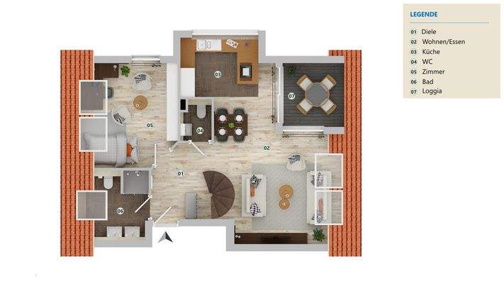 2D Grundriss WEG 9 DG1