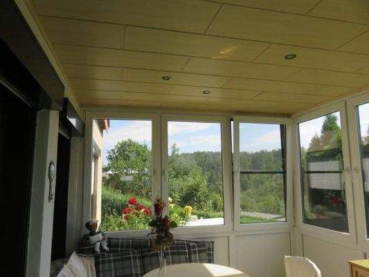 Blick aus dem Wintergarten