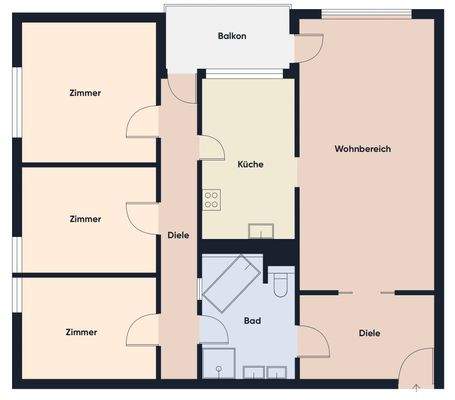Grundrissplan ohne Maßstab