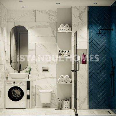 Modern Properties in a Complex with Pool in Istanbul Eyupsultan