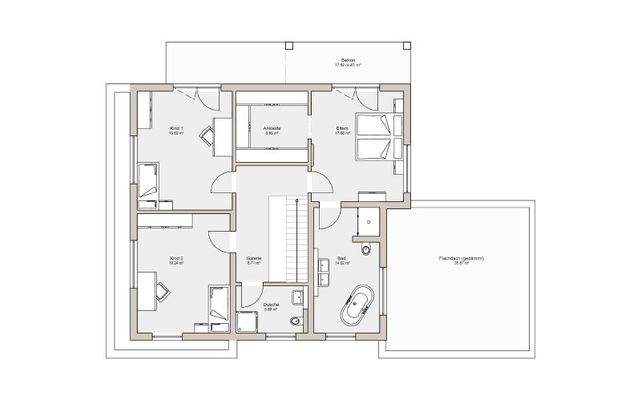 Grundriss Obergeschoss