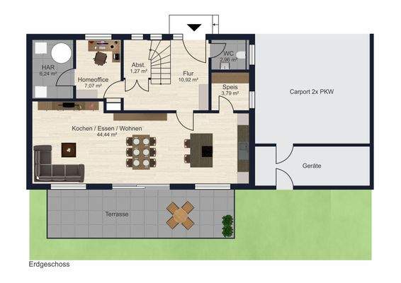Grundriss Erdgeschoss
