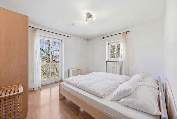 Blick ins Schlafzimmer