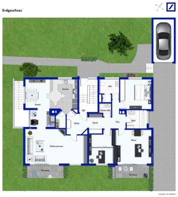 Aktueller Grundriss nach Umgestaltung