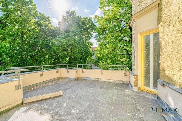 Blick auf den Balkon