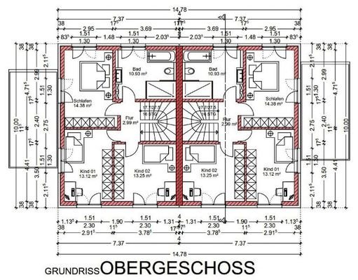Grundriss Obergeschoss