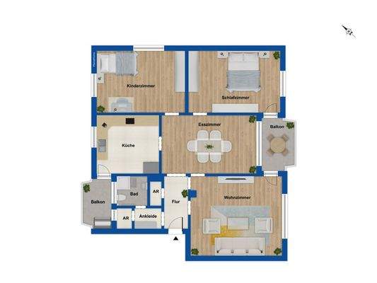 Grundriss 1. Obergeschoss