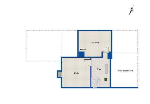 Grundriss Teilkeller