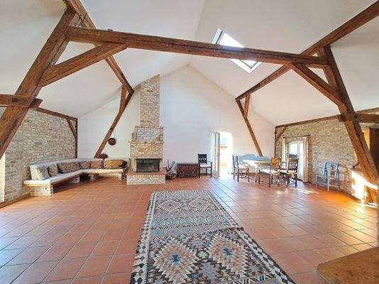 Blick in das Wohnzimmer