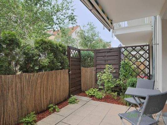 geschützte Terrasse