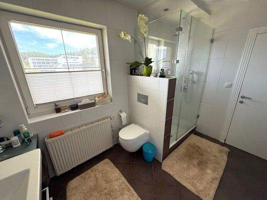 Badezimmer mit Dusche und WC