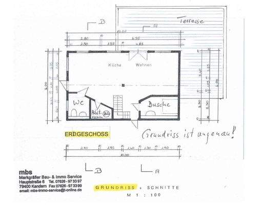 Grundriss Erdgeschoss Nebenhaus