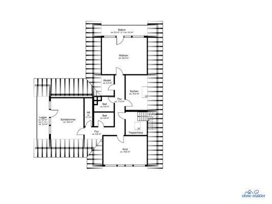 Grundriss Obergeschoss