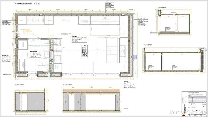 Grundriss und Schnitte