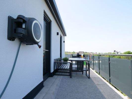 Wasseranschluß auf Terrasse