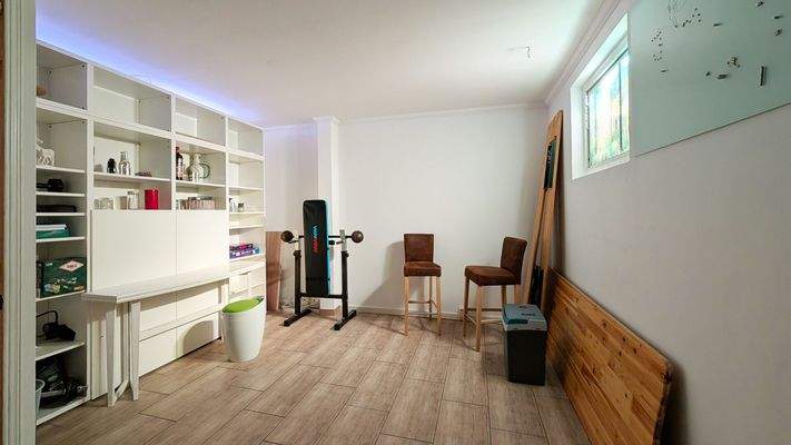 Hobbyraum im Kellergeschoss