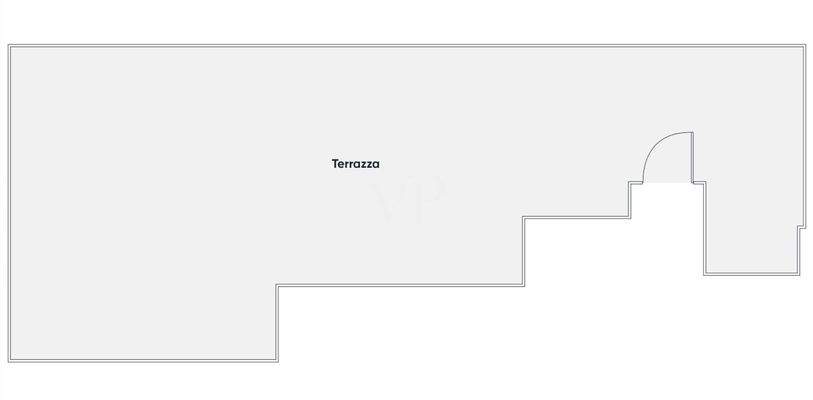 Planimetria terrazzo piano 3