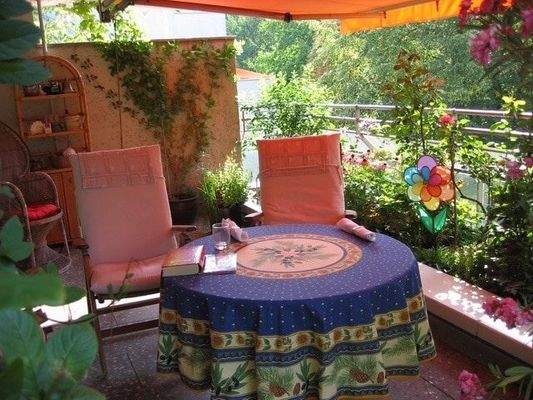 Blick auf die Terrasse