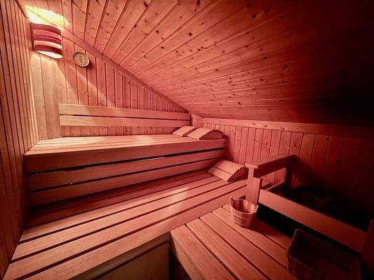 Sauna im zweiten Bad